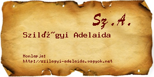 Szilágyi Adelaida névjegykártya